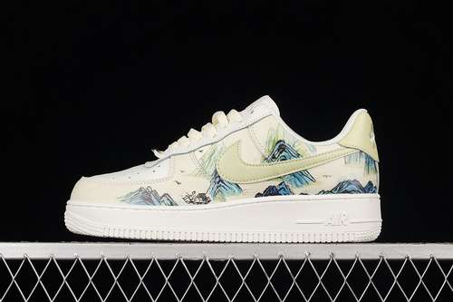 270CW2288111AIR FORCE 1 LOW 07 WHITEBEIGELANDSCAPE PAINTINGWOMAN3639MAN4045