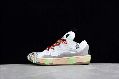 460LANVIN CURB CASUAL SNEAKERS WHITEMULTICOLORBLACKWOMAN3539MAN4045