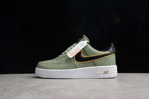 300DA8481300AIR FORCE 1 LOW 07 LV8 OIL GREENBLACKMETALLIC GOLDWOMAN35539MAN4045