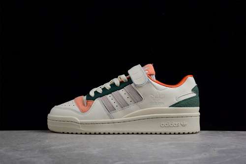 300GY4125FORUM LOW FLEECE SHOES WHITEORANGEBLACKWOMAN3639MAN4045