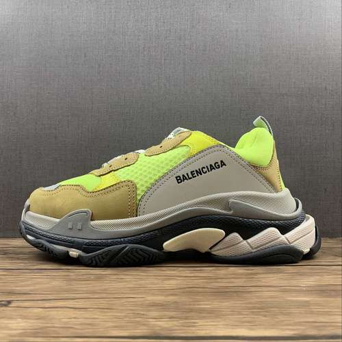 470W3CN31000BALENCIAGA TRIPLE S SNEAKERS LIGHT GREYGREENBLACKWOMAN3539MAN4046