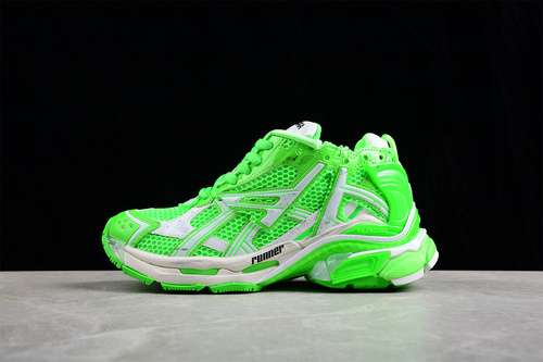 580W3RBM3590BALENCIAGA RUNNER KITH FOURCOLOR 70 21SS GREENWHITEBLACKUNISEX3546