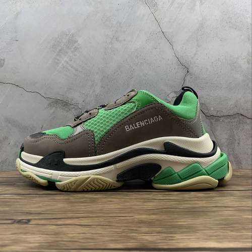 470BALENCIAGA TRIPLE S DADSHOES GREYGREENBEIGEBLACKUNISEX3546
