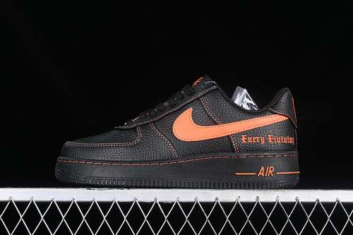 320AA5360001VLONE AIR FORCE 1 07 LOW BLACKORANGEWOMAN3639MAN4045