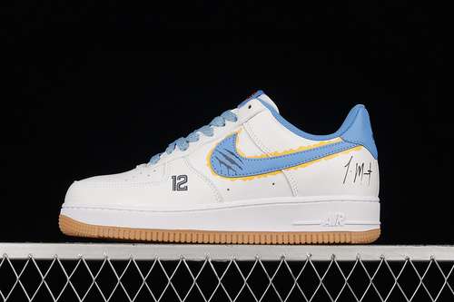 340NH1412992AIR FORCE 1 LOW 07 WHITEBLUEYELLOWMAN3945