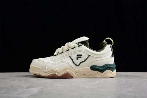 280F12W242203FPBFILA FUSION KICK BEIGEBEIGEDARK GREENWOMAN35540
