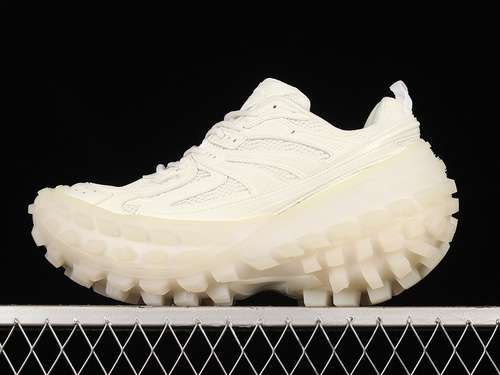 730W2RA64810ZG BALENCIAGA DEFENDER RUBBER PLATFORM SNEAKERS BEIGEBEIGEBEIGE