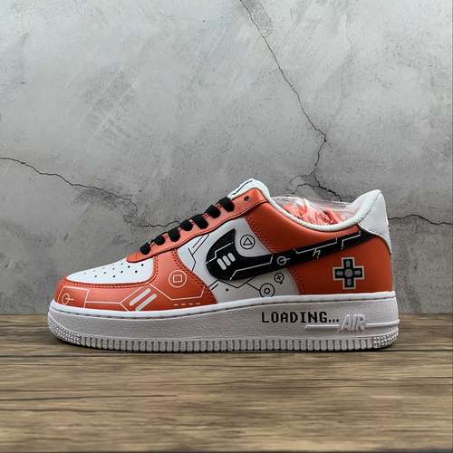 340CW2288112AIR FORCE 1 LOW 07 ORANGEWHITEBLACKWOMAN3639MAN4045