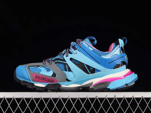 550W1GB54162BALENCIAGA TRACK TESS SGOMMA SNEAKER BLUEMULTICOLORUNISEX3546