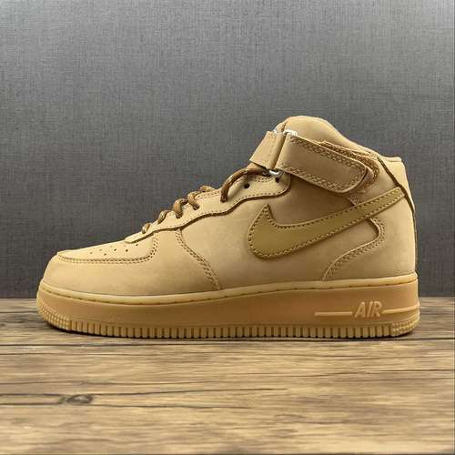 340DJ9158200AIR FORCE 1 MID WHEAT FLAXFLAXGUM LIGHT BROWNOUTDOOR GREENUNISEX3645