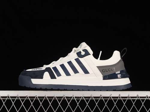 380GUCCI SPORTS CASUAL TREND SHOES BLACKWHITEGREYMAN3944