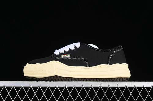 400MMY WAYNE ORIGINAL SOLE LEATHER LOW SNEAKER BLACKWHITEYELLOWWOMAN3539MAN4045