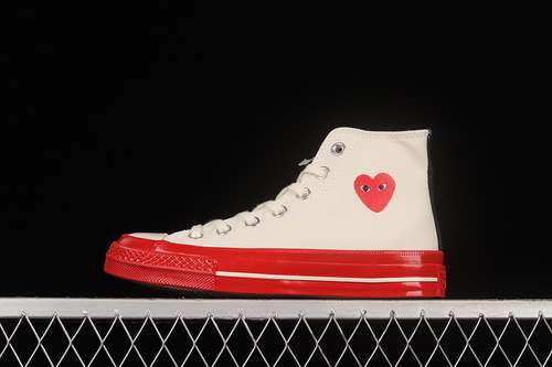 230A01794CCOMME DES GARÇONS PLAY X CHUCK TAYLOR 70S HIGH PRISTINEREDEGRETUNISEX3544