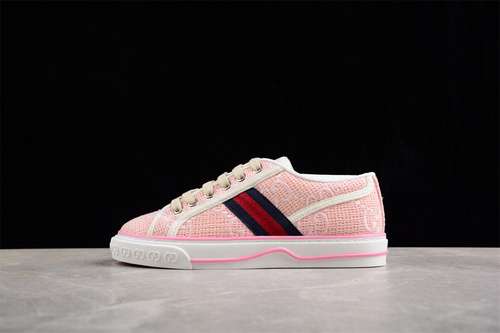 500GUCCI TENNIS 1977 PRINT SNEAKER REDPINKBLACKWOMAN3539