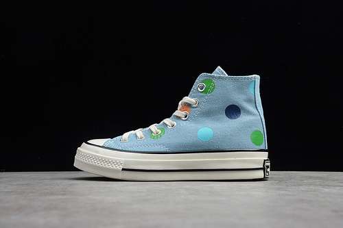 240170011CCHUCK TAYLOR ALLSTAR 70S HIGH X GOLF WANG POLKA DOT BLUEEGRETBLACKWHITE