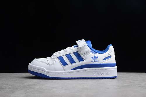 280FY7756FORUM LOW SHOES CLOUD WHITECLOUD WHITEROYAL BLUEWOMAN3639MAN4045