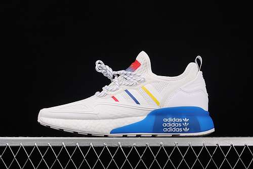 340CQ2768ZX 2K BOOST SHOES CLOUD WHITEBLUEREDYELLOWWOMAN3639MAN4045