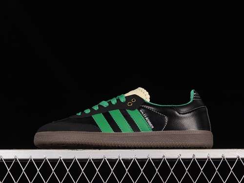 240S42590WALES BONNER  SAMBA VEGAN OG SHOES CORE BLACKGREENBEIGEWOMAN3639MAN4045
