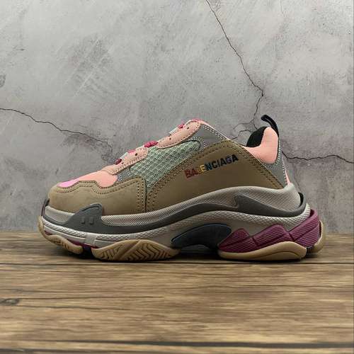 470BALENCIAGA TRIPLE S SNEAKERS KHAKIORANGEGREYWOMAN3539MAN4046