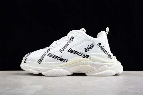550BALENCIAGA TRIPLE S SNEAKERS WHITEWHITEBLACKWOMAN3539MAN4046