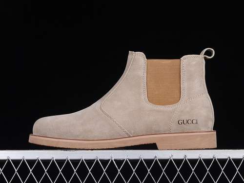 3409Y9209060GUCCI MID LEISURE MARTIN BOOTS LIGHT GREYBROWNBLACKMAN3944
