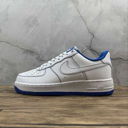 270CV1724101AIR FORCE 1 LOW 07 CONTRAST STITCH WHITEWHITEGAME ROYALUNSIEX3645