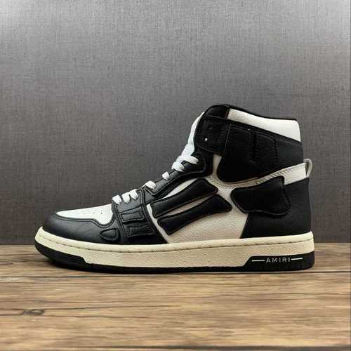 650AMIRI SKELETON HIGH SNEAKERS BLACKWHITEBLACKMAN4045