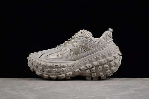 680BALENCIAGA DEFENDER RUBBER PLATFORM SNEAKERS BEIGEBEIGEBEIGEWOMAN3539MAN4046