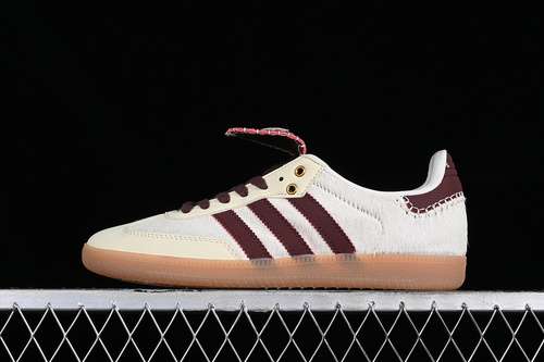 280IE0586WALES BONNER X ADIDAS SAMBA PONY CREAM WHITEMYSTERY BROWNCREAM WHITE