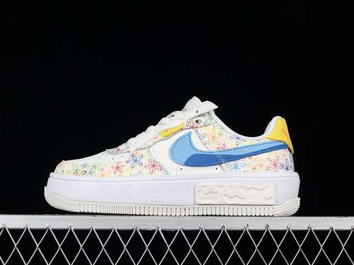 320DV3211100AIR FORCE 1 FONTANKA FLOWERS SAILVIVID SULPHURGAME ROYALUNIVERSITY BLUE