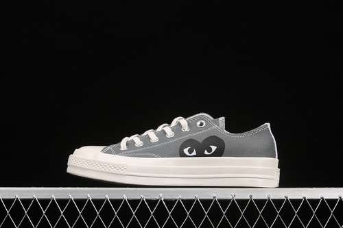 240171849CCOMME DES GARÇONS PLAY X CHUCK TAYLOR ALLSTAR 70S LOW STEEL GRAYEGRETBLACK