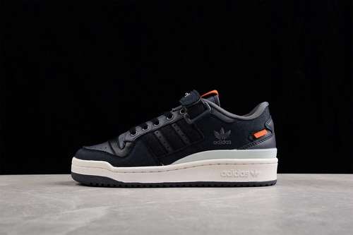 280HQ6335FORUM 84 LOW SHOES CORE BLACKCLOUD WHITEORANGEWOMAN3639MAN4045