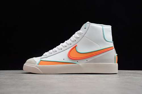 280DC1746100SB BLAZER MIDx2777 VNTG SUEDE WHITEWHITEORANGEWOMAN3639MAN4044