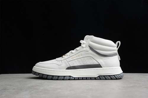 530GUCCI MID CASUAL SHOES WHITEWHITEGOLDMAN3844