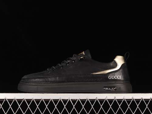 3809Y9209666GUCCI 22SS LEISURE TREND SNEAKERS BLACKBLACKGOLDMAN3944