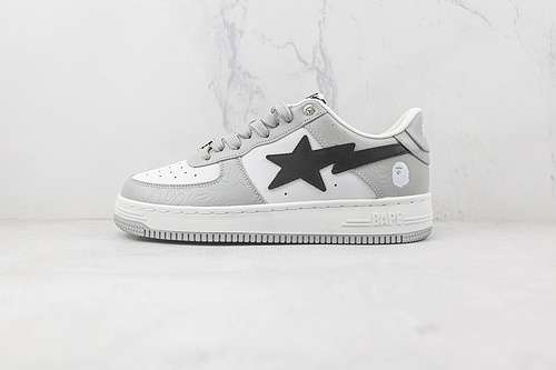 380BAPE STA LOW SNEAKER WHITEGREYBLACKWOMAN3639MAN4045