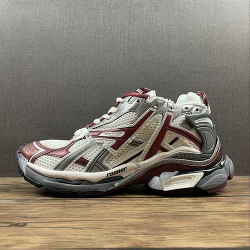 600677403W3RB89069RUNNER SNEAKER SHOES GREYBURGUNDYWOMAN3539MAN4046