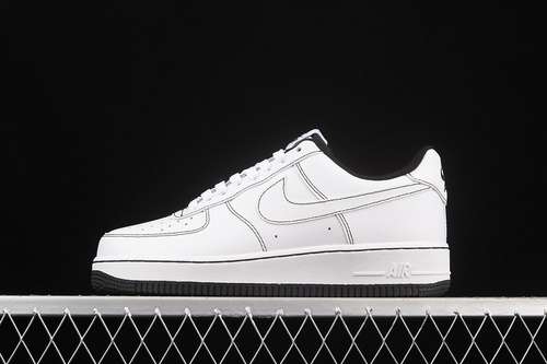 340CV1724104AIR FORCE 1 LOW 07 CONTRAST STITCH WHITEBLACKWHITEWOMAN3639MAN4045
