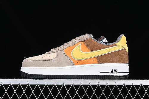 340LF8989555AIR FORCE 1 07 LOW WHITEYELLOWBLACKORANGEGREYWOMAN3639MAN4045