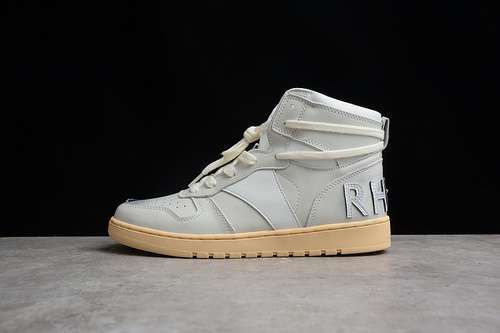 360RHUDE RHECESS HIGH SPORTS SHOES WHITEWHITELIGHT KHAKIWOMAN3639MAN4045