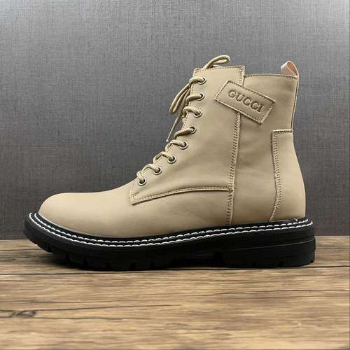 400GUCCI MARTIN BOOTS LIGHT KHAKILIGHT KHAKIBLACKWOMAN3539MAN4044