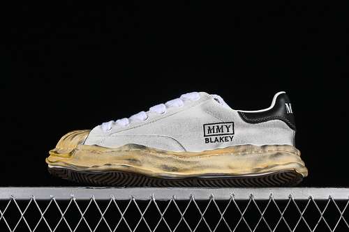 400MMY WAYNE ORIGINAL SOLE LEATHER LOW SNEAKER WHITEBLACKYELLOWMAN3945