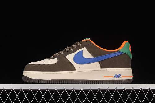 280DH7568001AIR FORCE 1 LOW 07 BROWNBLUEBEIGEORANGEWOMAN3639MAN4045