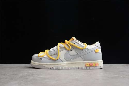 380DM1602107OW X SB DUNK LOW THE 50 SAILNEUTRAL GREYYELLOWWOMAN3639MAN4045
