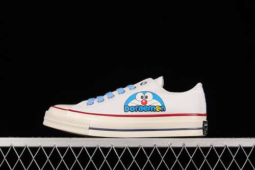 240162065CCHUCK TAYLOR ALLSTAR 70S LOW X DORAEMON CLASSIC LOW TOP WHITEBLUERED