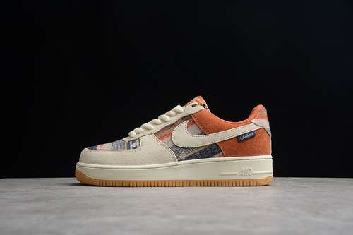 340CW2288688AIR FORCE 1 LOW 07 BEIGEBROWNORANGEWOMAN3639MAN4045