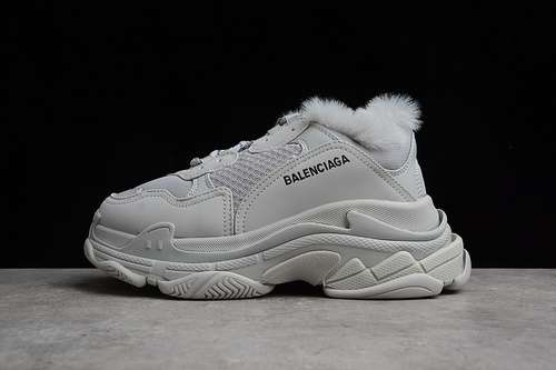 450668562W3CQ51210TRIPLES S SNEAKER FUR LF MATERALFABRICFAKE FUR GREYGREYUNISEX3546