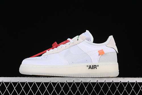 320AO4606100OFFWHITE X AIR FORCE 1 LOW WHITEWHITESAILWOMAN3639MAN4045