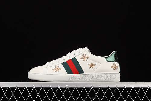 430A38F09073GUCCI ACE EMBROIDERED LOWTOP SNEAKERS WHITENAVY BLUEREDGOLDUNISEX3544