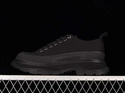 500ALEXANDER MCQUEEN LOWTOP CANVAS SHOES BLACKBLACKBLACKWOMAN3539MAN4044